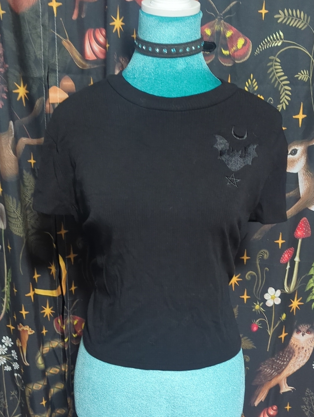 Killstar Bat Embroidered Tee